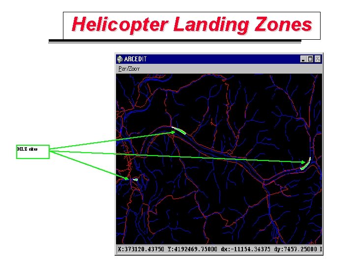Helicopter Landing Zones HLZ sites 