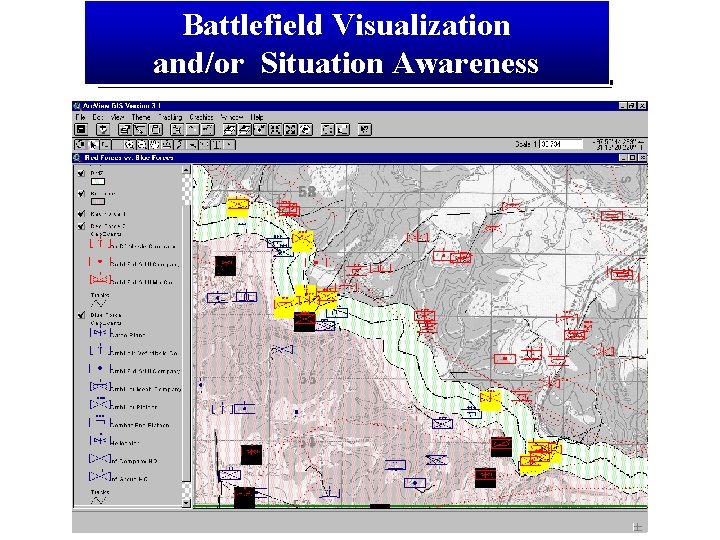 Battlefield Visualization and/or Situation Awareness 