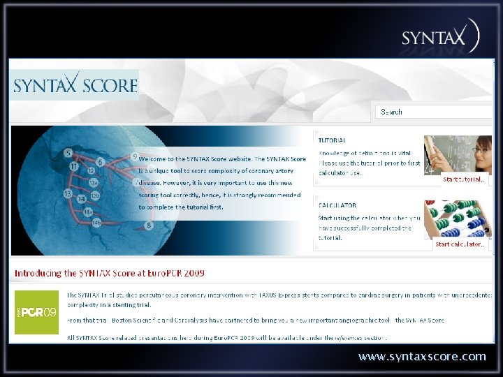 www. syntaxscore. com 