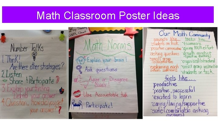 Math Classroom Poster Ideas 