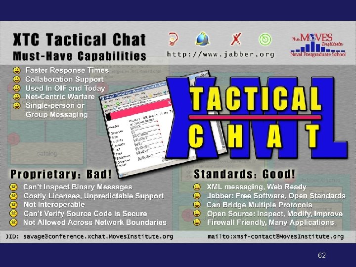 XML Tactical Chat (XTC), I/ITSEC 2003 poster 62 