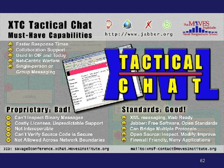 XML Tactical Chat (XTC), I/ITSEC 2003 poster 62 