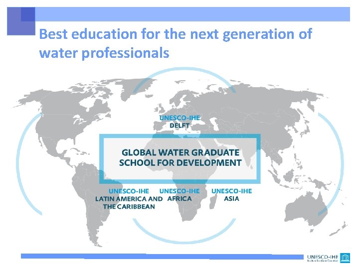 Best education for the next generation of water professionals 