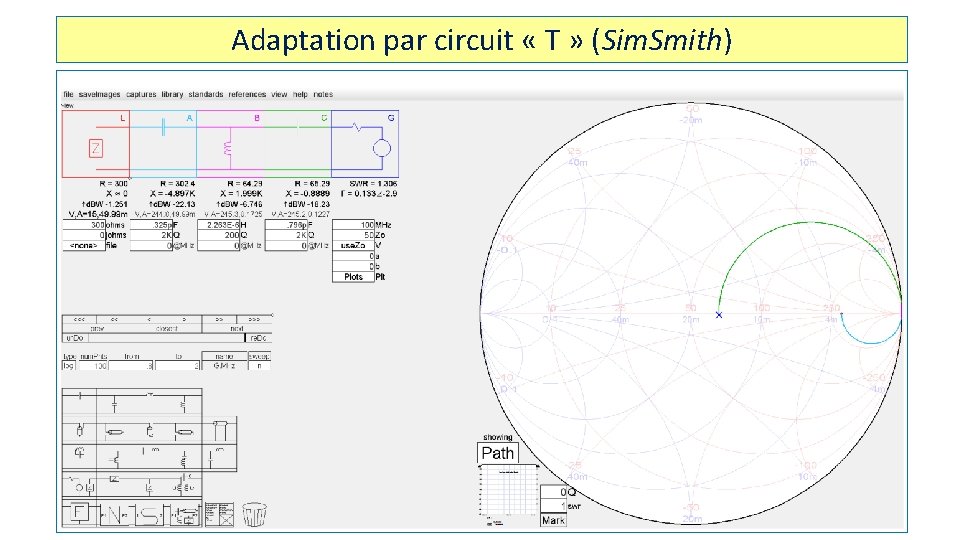 Adaptation par circuit « T » (Sim. Smith) 11 