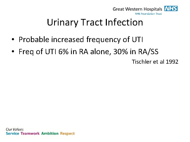 Urinary Tract Infection • Probable increased frequency of UTI • Freq of UTI 6%