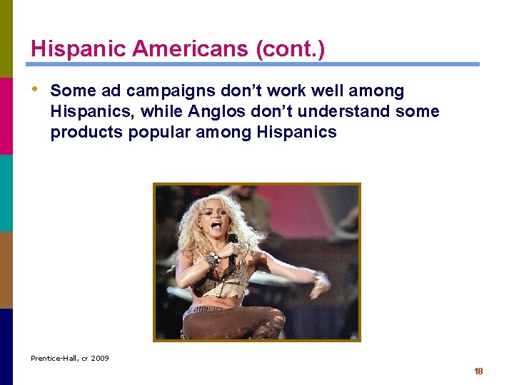Hispanic Americans (cont. ) • Some ad campaigns don’t work well among Hispanics, while