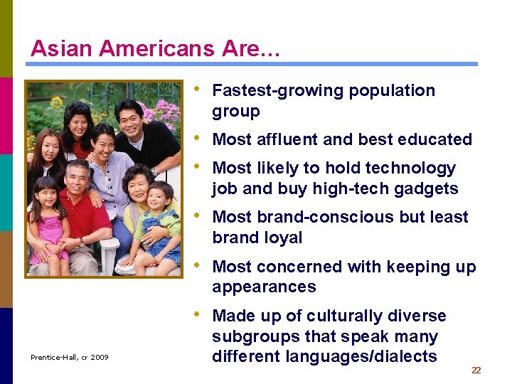 Asian Americans Are… • Fastest-growing population group • Most affluent and best educated •