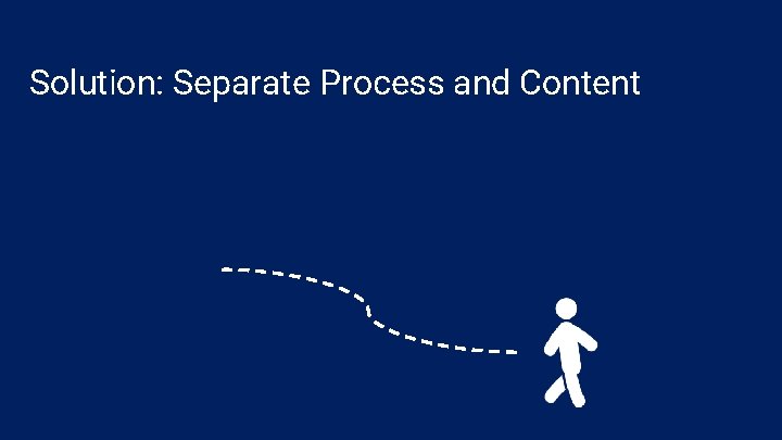 Solution: Separate Process and Content 