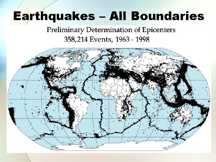 Earthquakes – All Boundaries 