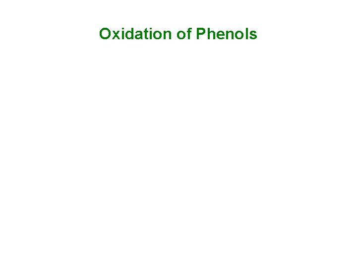 Oxidation of Phenols 