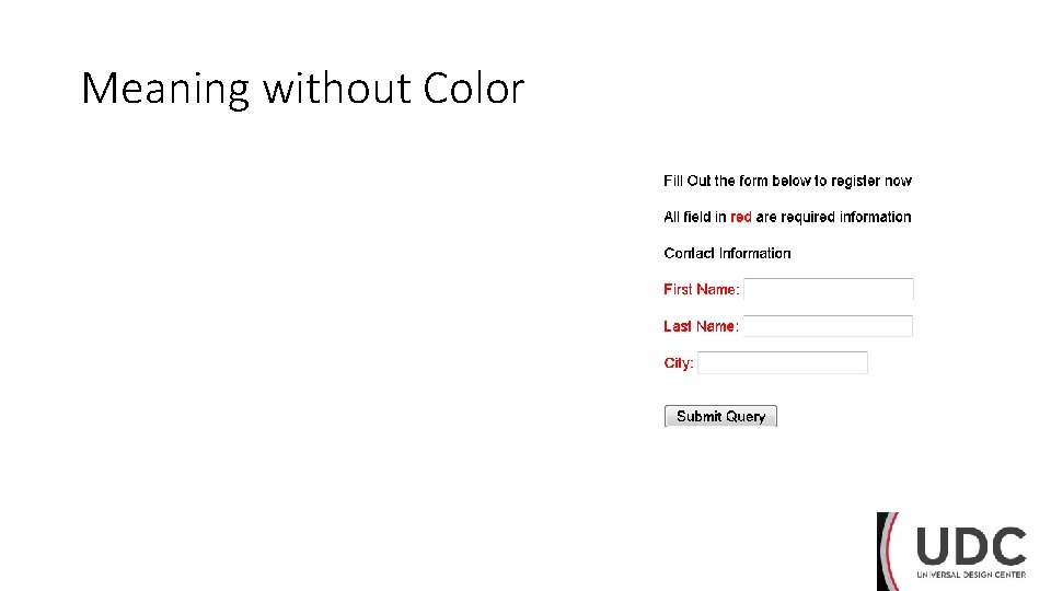 Meaning without Color 