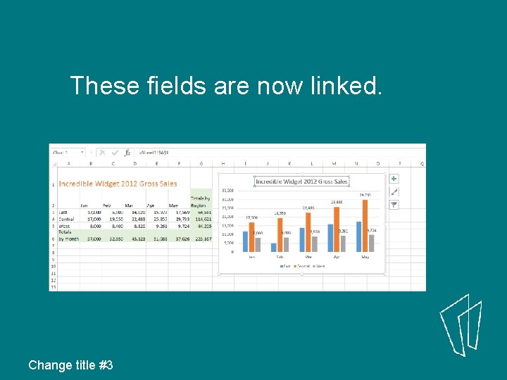 These fields are now linked. Change title #3 