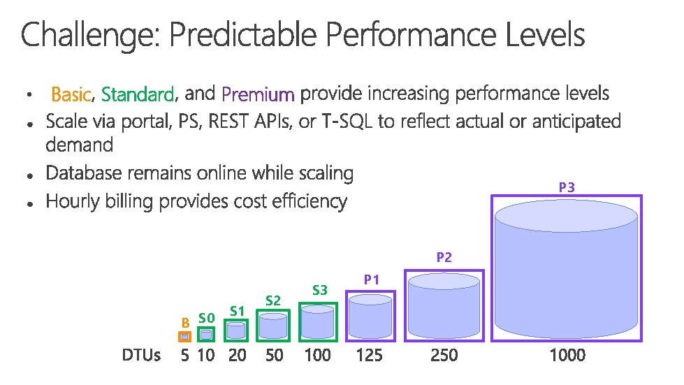  • Basic Standard Premium P 3 P 2 B S 0 S 1