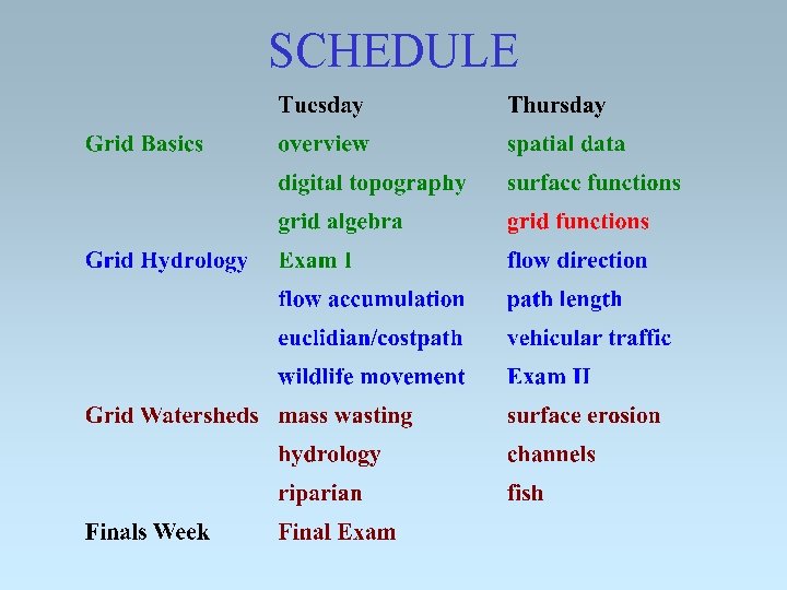 SCHEDULE 