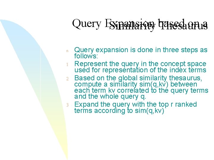 Automatic Global Analysis Cap 5 Query Operations Section