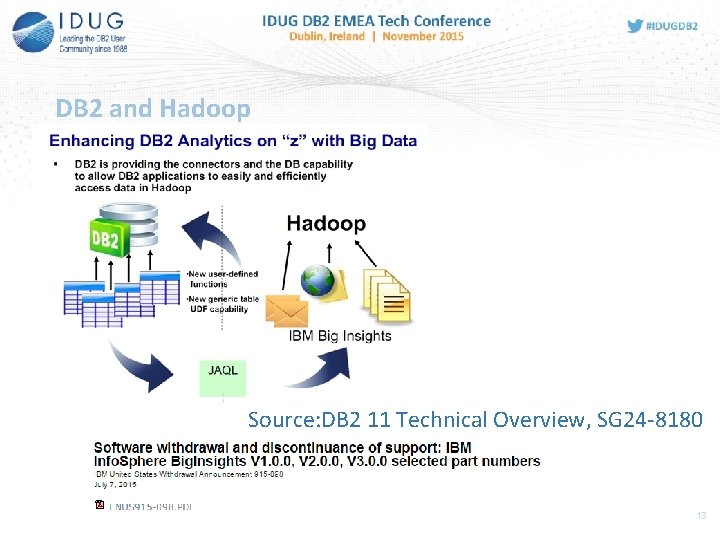DB 2 and Hadoop Source: DB 2 11 Technical Overview, SG 24 -8180 13