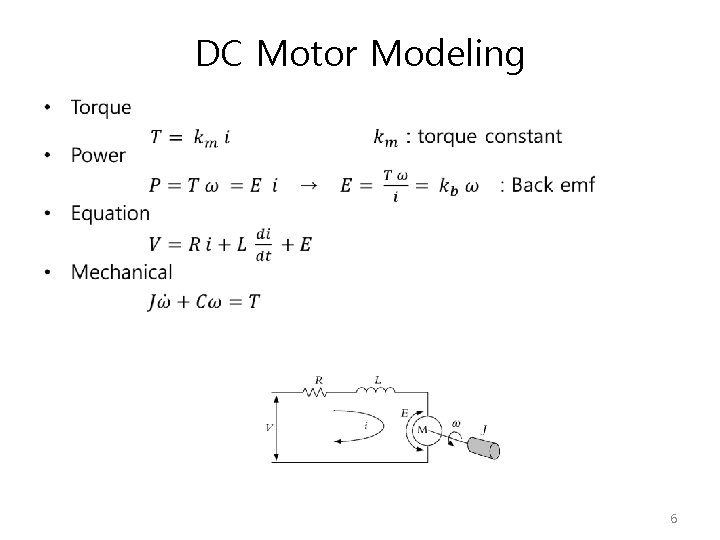 DC Motor Modeling • 6 