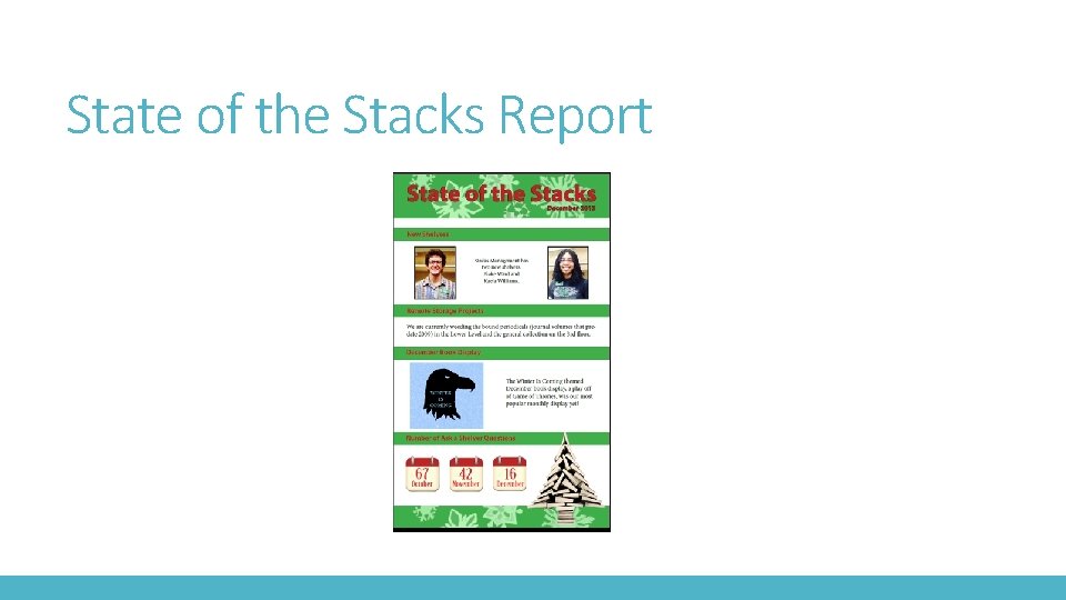 State of the Stacks Report 