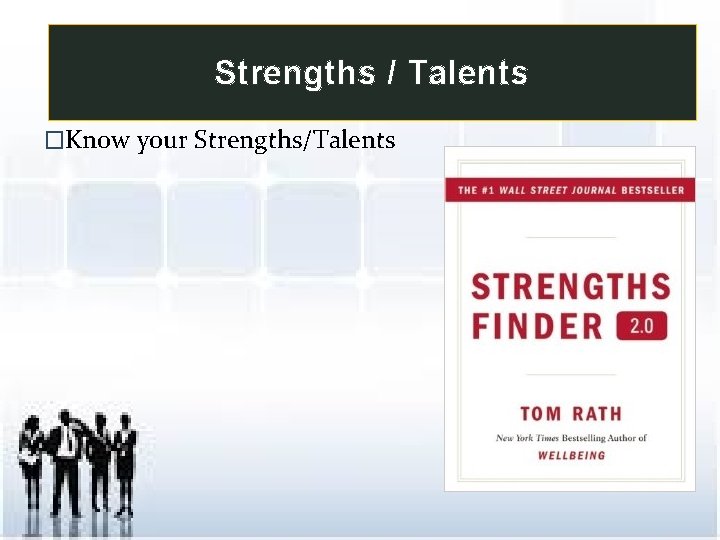 Strengths / Talents �Know your Strengths/Talents 