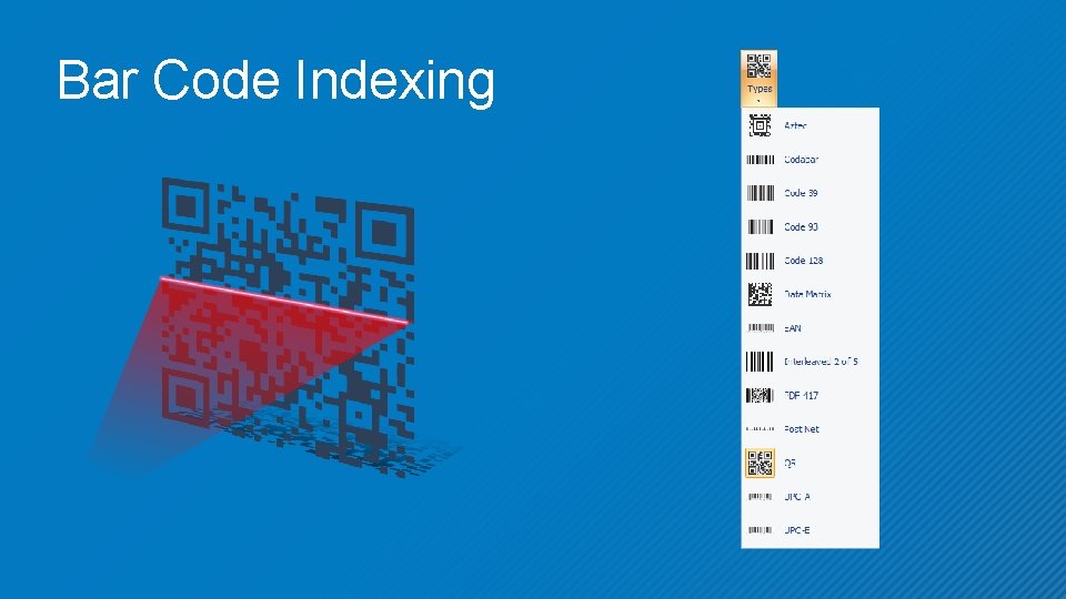Bar Code Indexing 