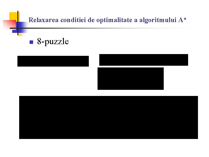 Relaxarea conditiei de optimalitate a algoritmului A* n 8 -puzzle 