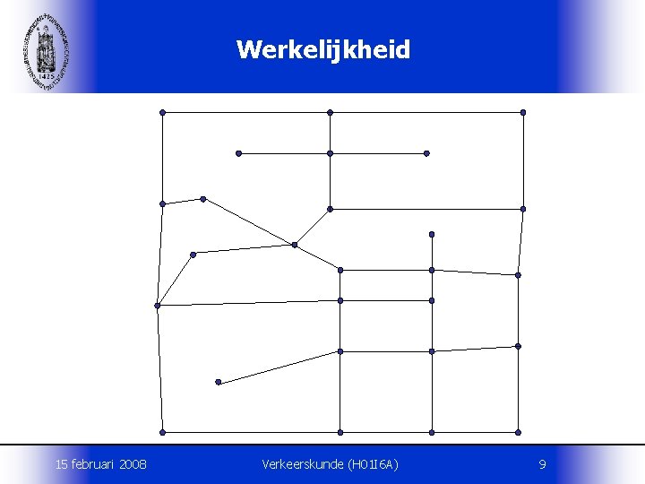 Werkelijkheid 15 februari 2008 Verkeerskunde (H 01 I 6 A) 9 