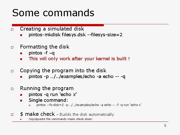 Project 2 User Programs Presented by Min Li