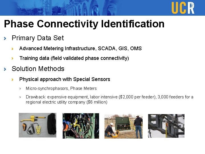 Phase Connectivity Identification Primary Data Set Advanced Metering Infrastructure, SCADA, GIS, OMS Training data Phase Connectivity Identification Primary Data Set Advanced Metering Infrastructure, SCADA, GIS, OMS Training data
