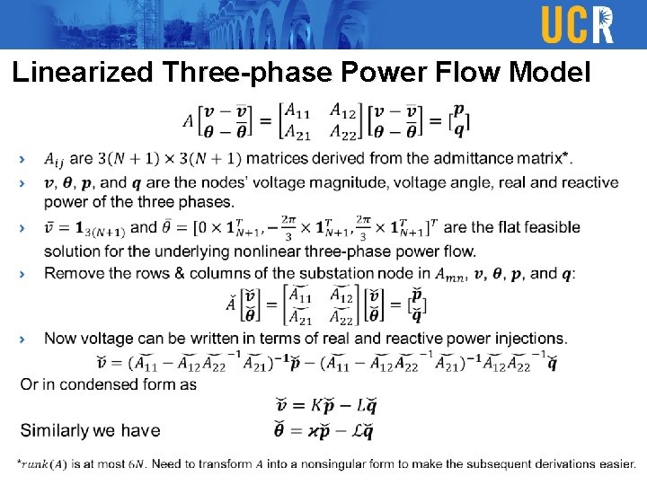 Linearized Three-phase Power Flow Model Linearized Three-phase Power Flow Model