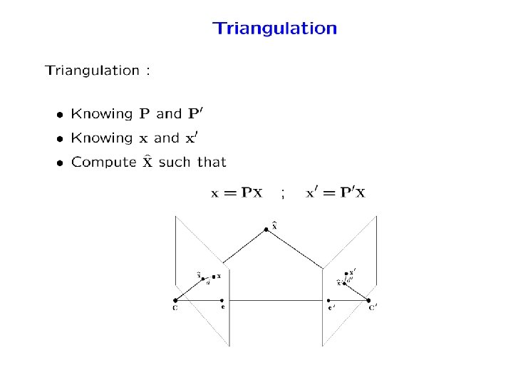 Geometric Optimization Problems in Computer Vision X x
