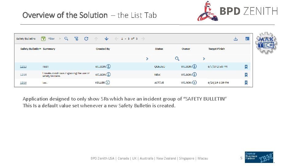 Max TECH Technical Training Creating a Safety Bulletins