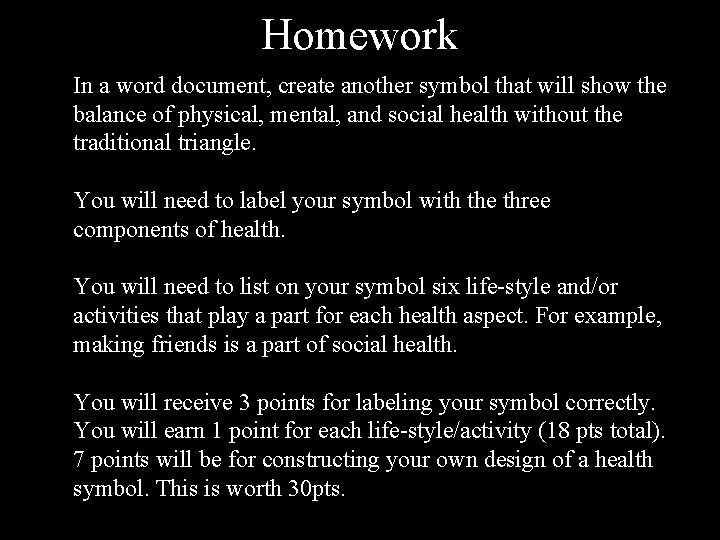 Homework In a word document, create another symbol that will show the balance of