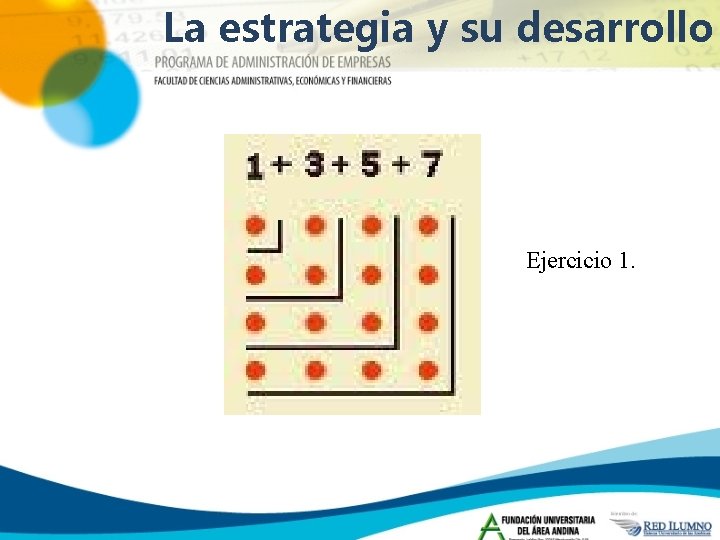 La estrategia y su desarrollo Ejercicio 1. 