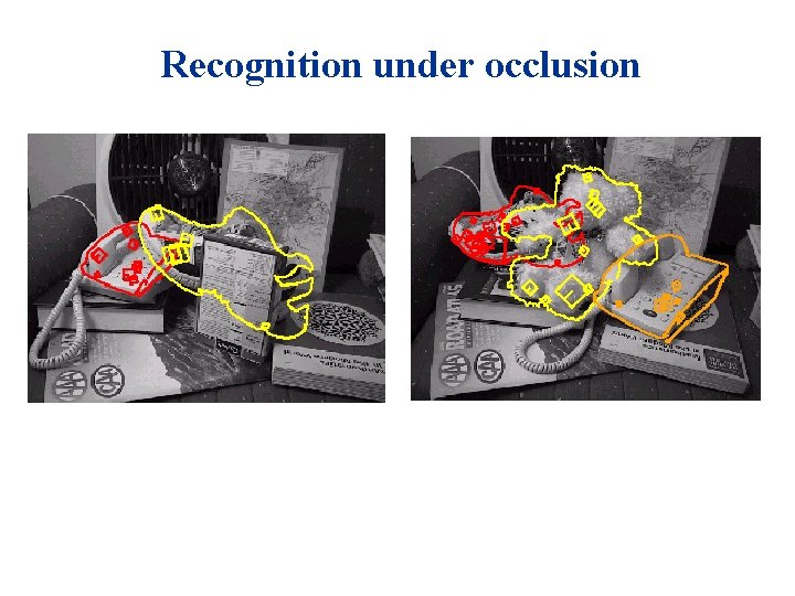 Recognition under occlusion 