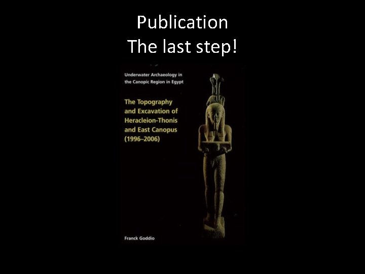 Publication The last step! 