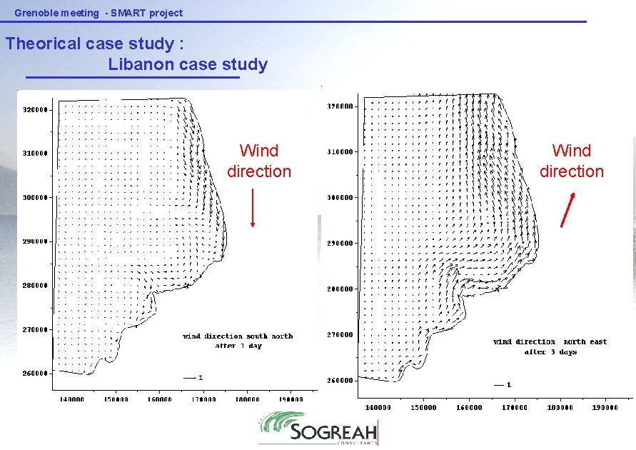 Grenoble meeting - SMART project Theorical case study : Libanon case study Wind direction