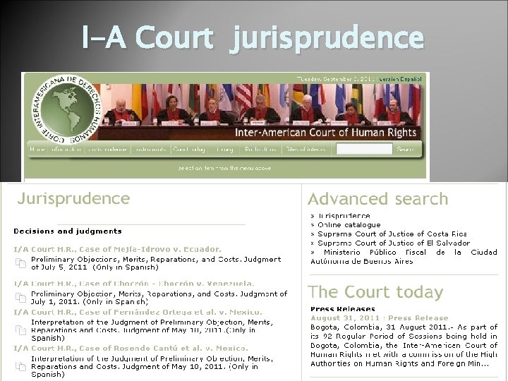 I-A Court jurisprudence 
