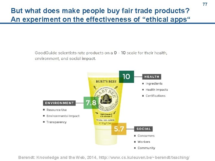 But what does make people buy fair trade products? An experiment on the effectiveness