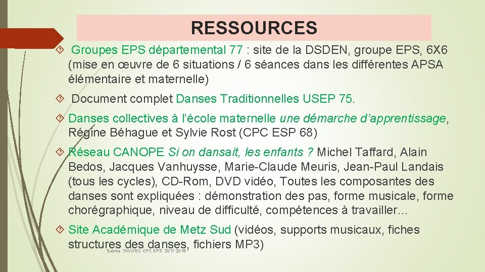 RESSOURCES Groupes EPS départemental 77 : site de la DSDEN, groupe EPS, 6 X