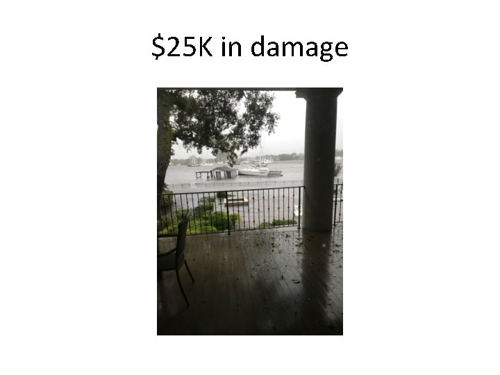 $25 K in damage 
