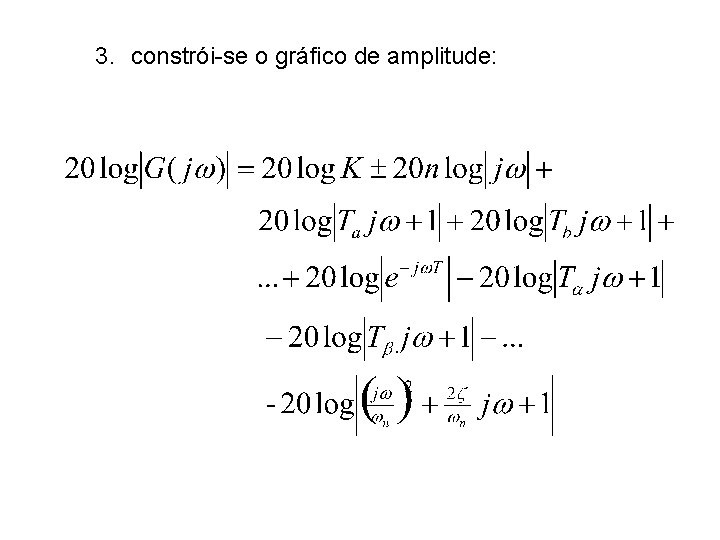 3. constrói-se o gráfico de amplitude: 