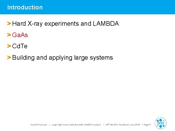 Introduction > Hard X-ray experiments and LAMBDA > Ga. As > Cd. Te >