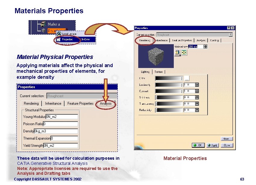 Materials Properties Material Physical Properties Applying materials affect the physical and mechanical properties of