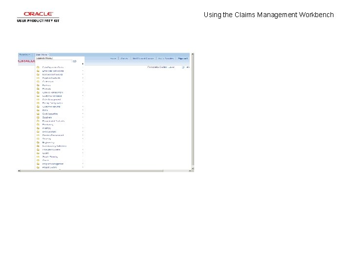 Using the Claims Management Workbench 