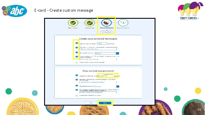 E-card - Create custom message 13 