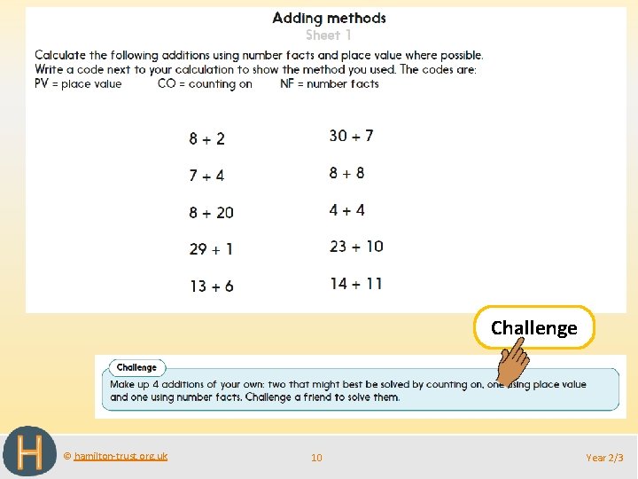 Challenge © hamilton-trust. org. uk 10 Year 2/3 