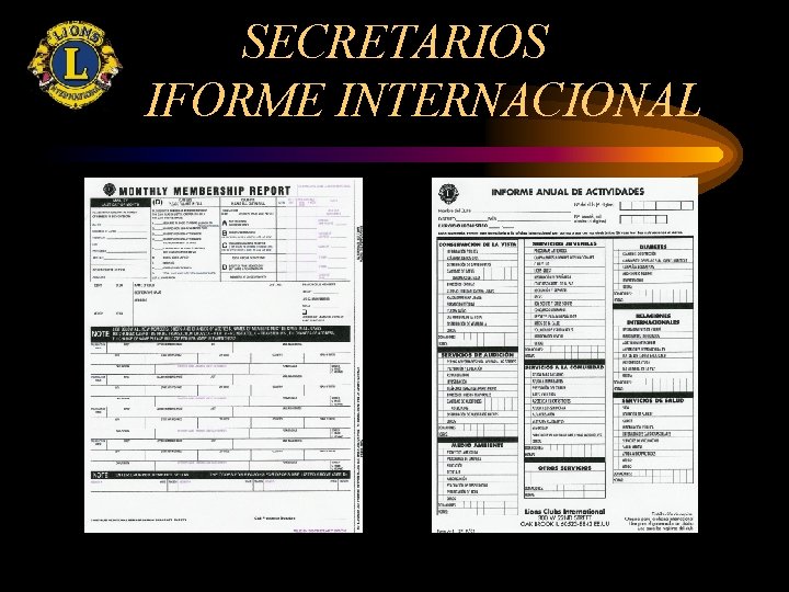 SECRETARIOS IFORME INTERNACIONAL 