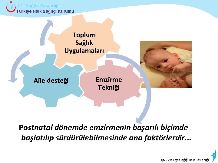 T. C. Sağlık Bakanlığı Türkiye Halk Sağlığı Kurumu Toplum Sağlık Uygulamaları Aile desteği Emzirme