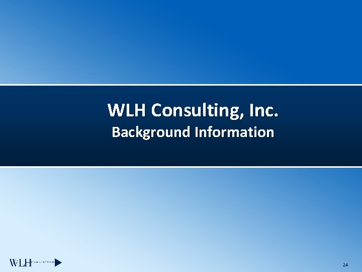 WLH Consulting, Inc. Background Information 24 