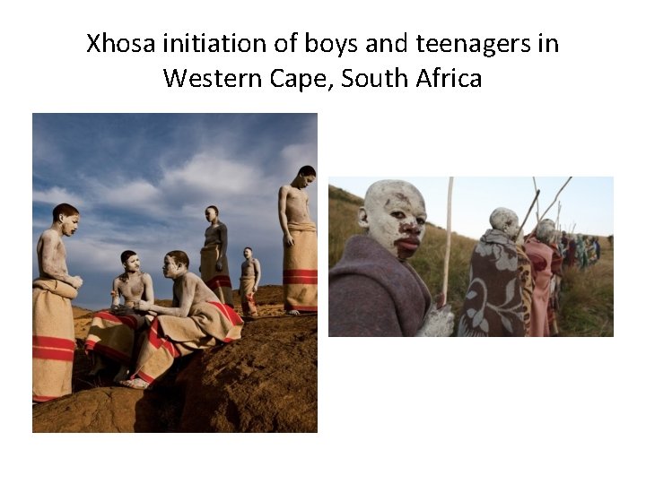 Xhosa initiation of boys and teenagers in Western Cape, South Africa 